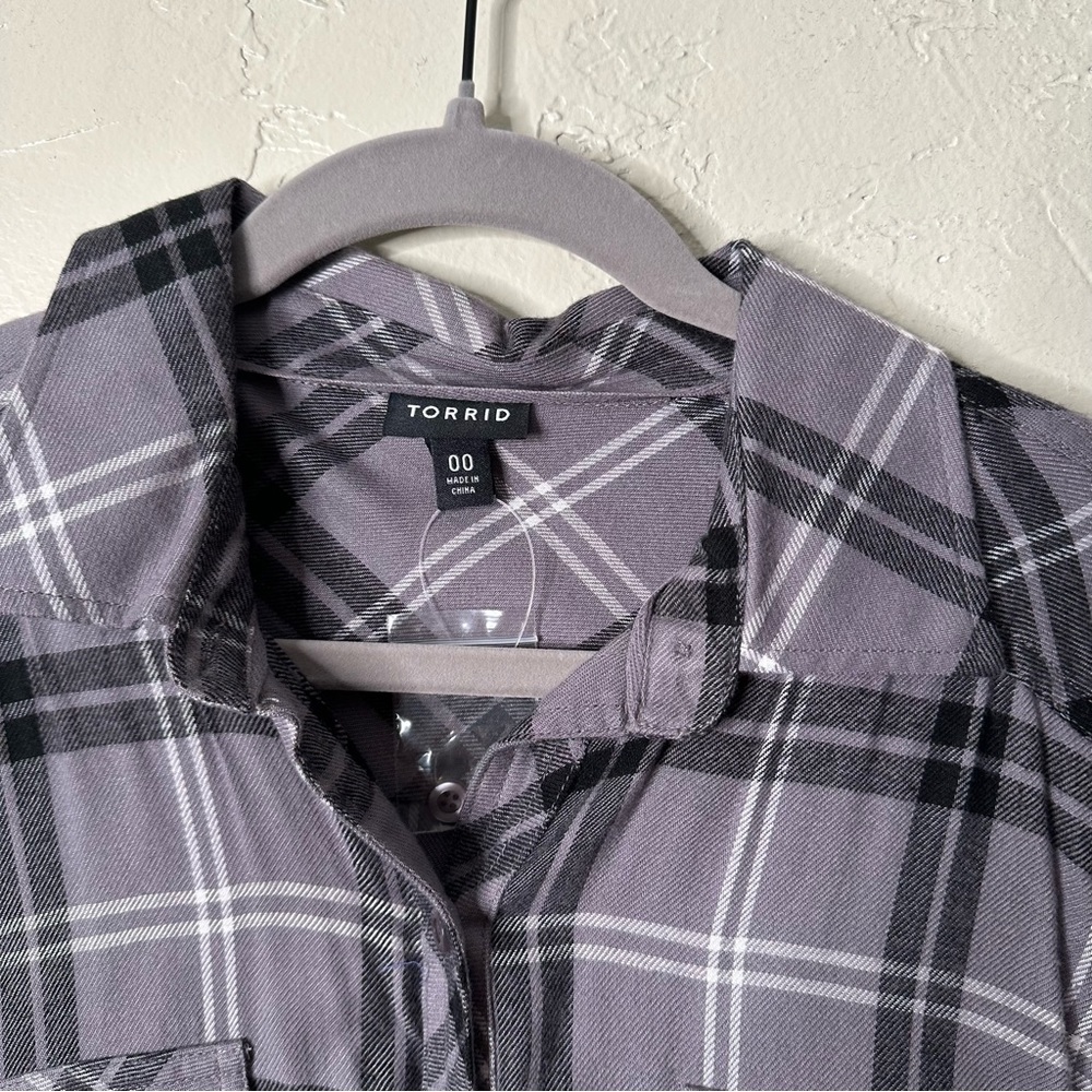 Torrid Flannel Top - Picture 2 of 6
